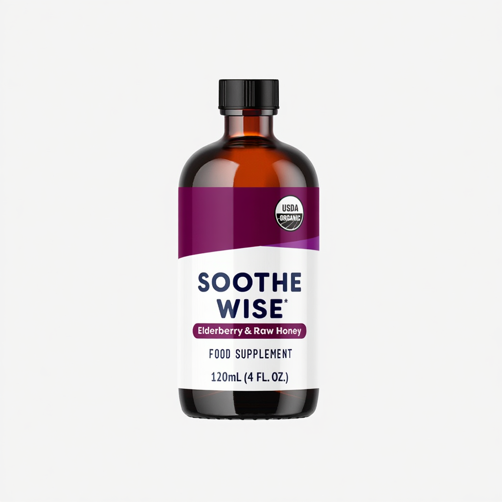 Organic Kids Elderberry Liquid Drops - Blueberry Raspberry
