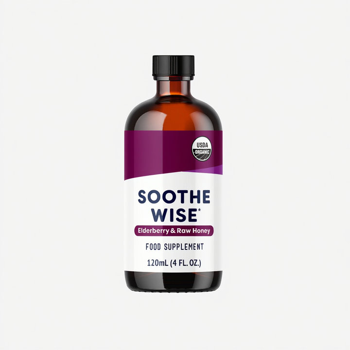 Organic Kids Elderberry Liquid Drops - Blueberry Raspberry