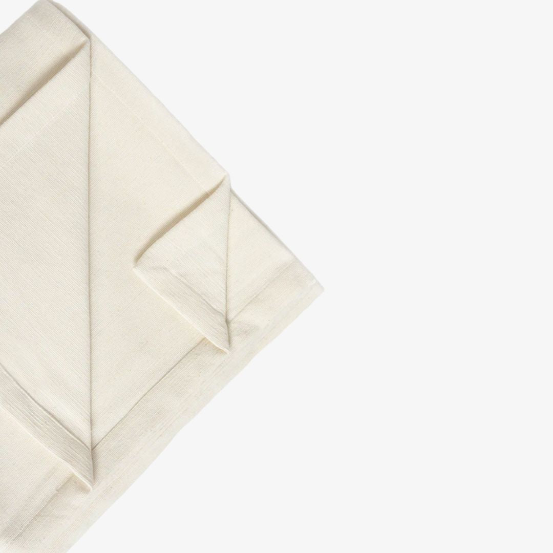 Organic Cotton Yoga Blanket - Natural White