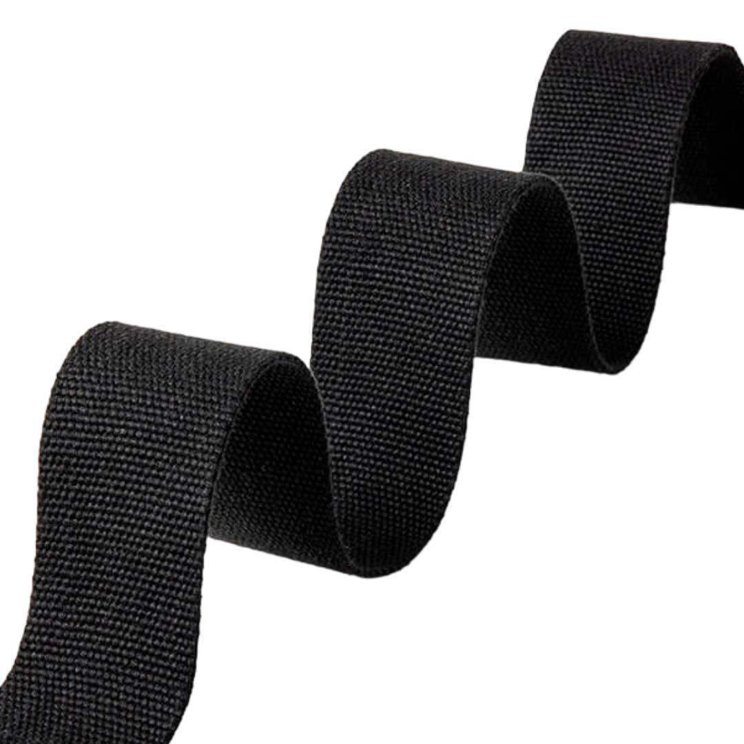 Belt Strap Metal D-Ring Buckle - Black