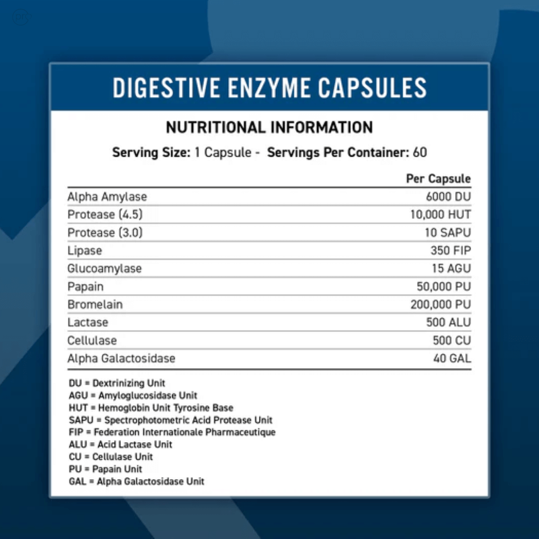 Digestive Enzyme Capsules - 60 Servings