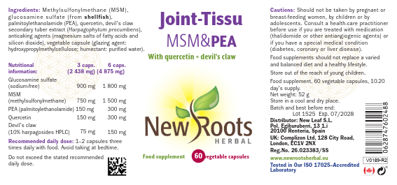 Joint -Tissu  MSM & PEA - 60 Capsules