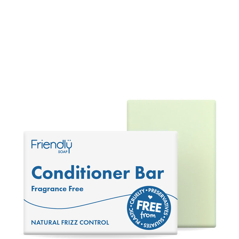Friendly Soap Conditioner Bar Fragrance Free 90g