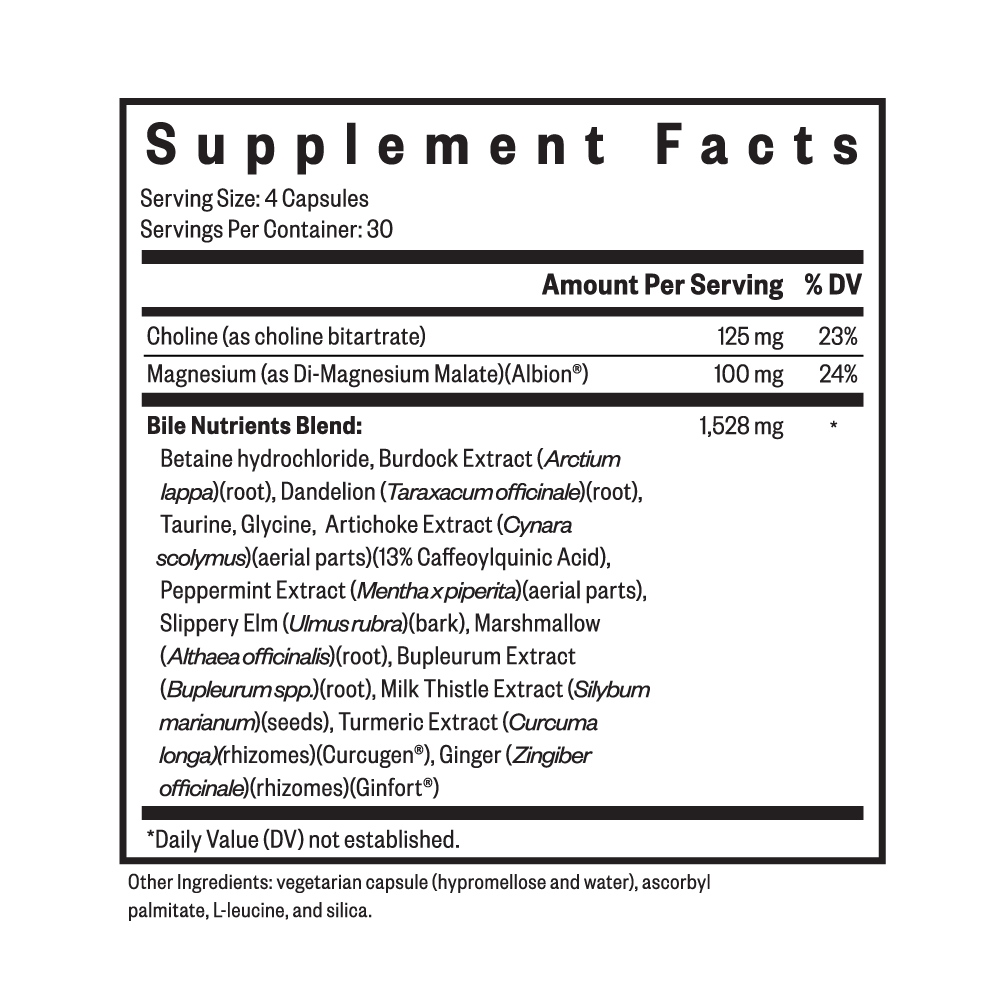 Bile Nutrients  | 120 Capsules