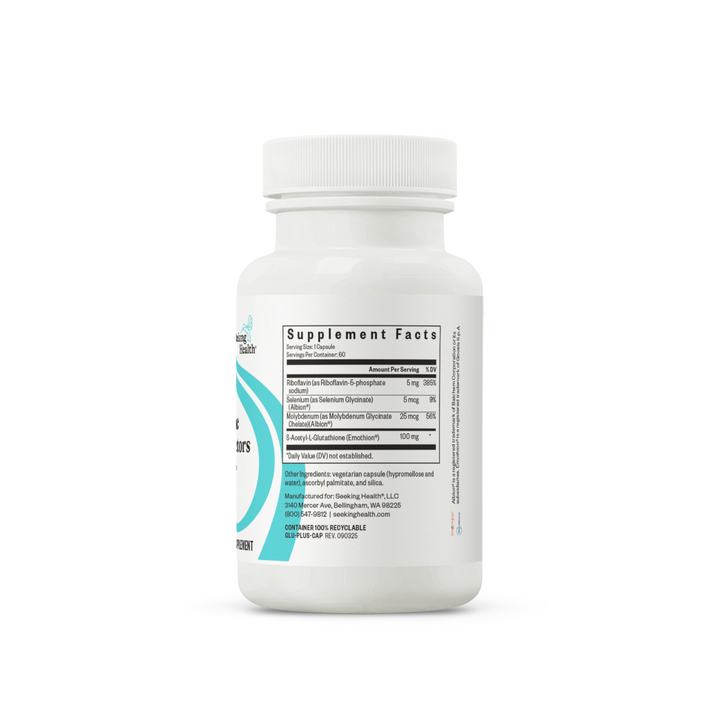 Glutathione with Cofactors | 60 Capsules | Seeking Health