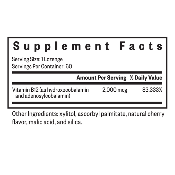 Hydroxo Adeno B12 | 60 Lozenges