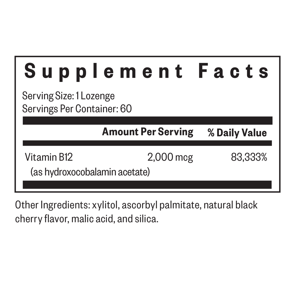 Hydroxo B12 | 60 Lozenges
