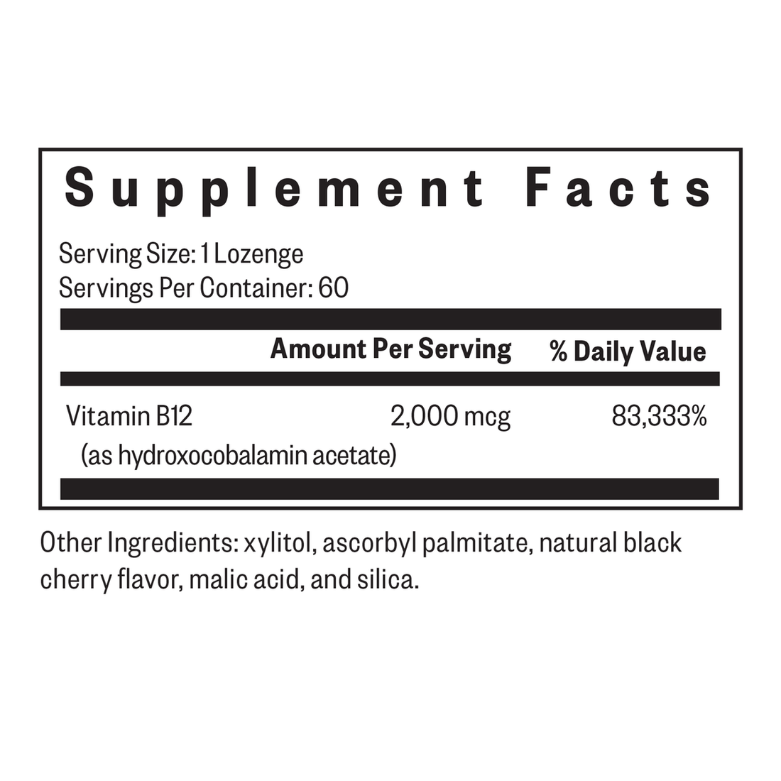 Hydroxo B12 | 60 Lozenges