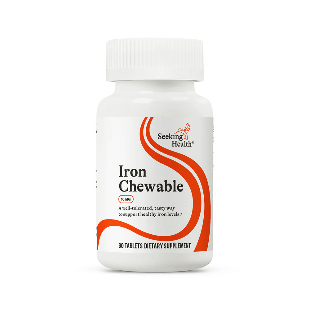 Iron Chewable | 60 Tablets | Seeking Health