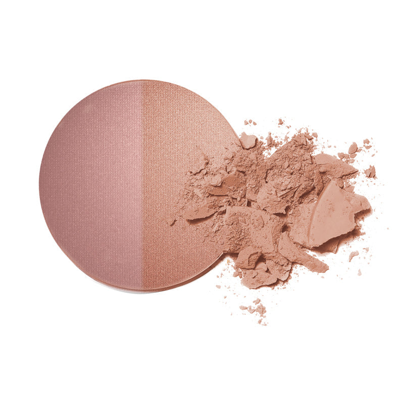 Inika Baked Blush Duo Burnt Peach Swatch