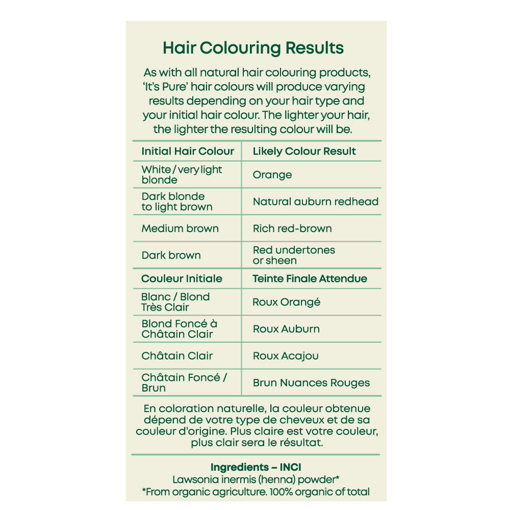 It's Pure Herbal Hair Colour Henna Red 100g