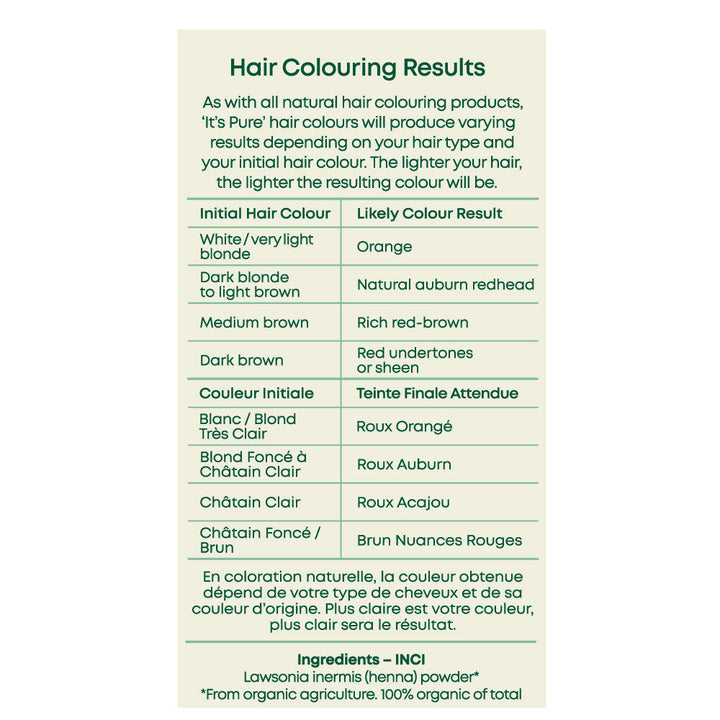 It's Pure Herbal Hair Colour Henna Red 100g