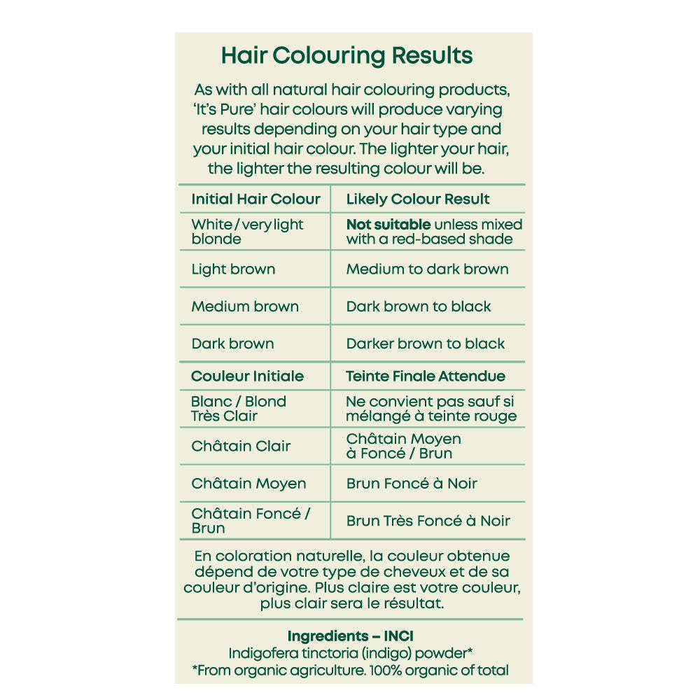 It's Pure Herbal Hair Colour Indigo Black 100g