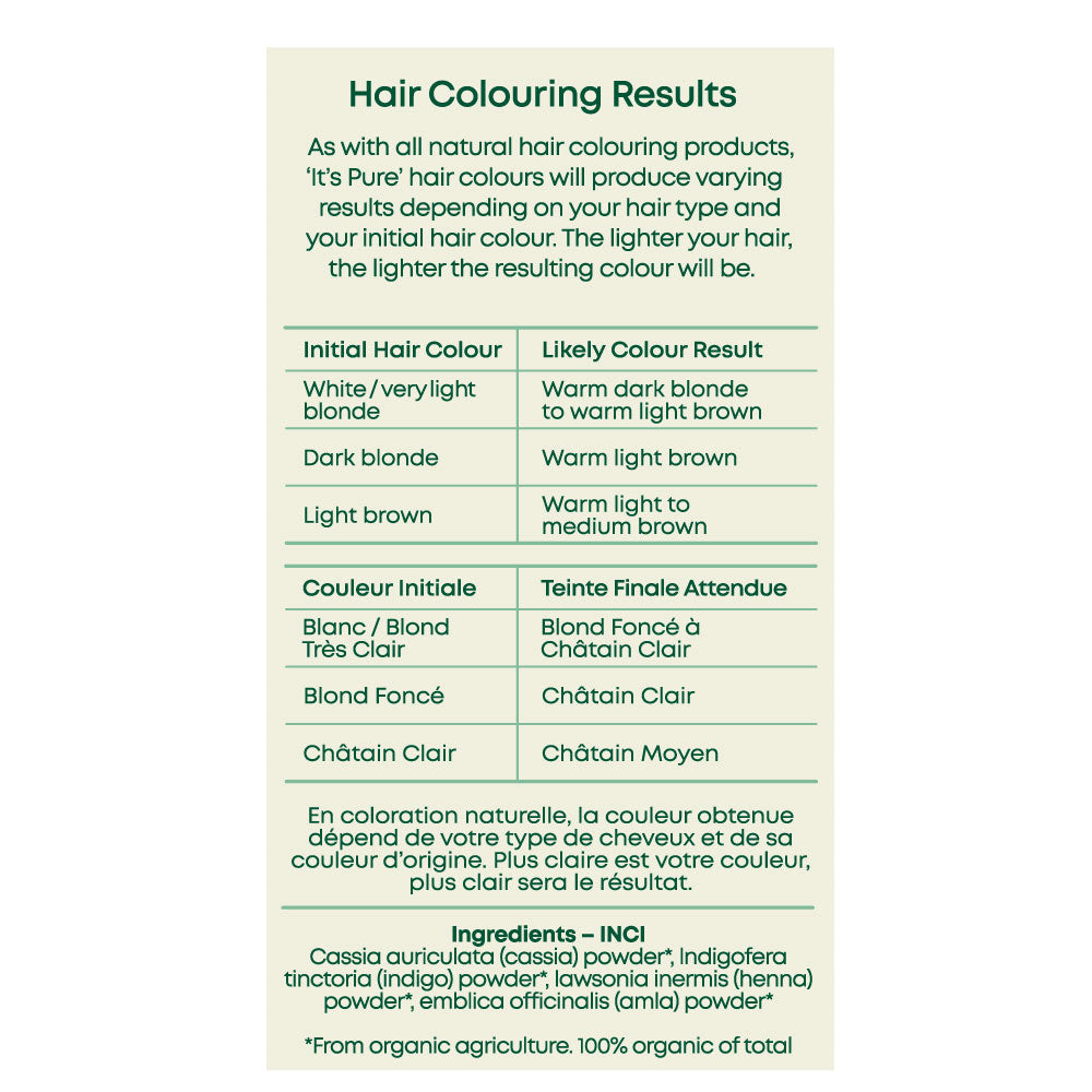It's Pure Herbal Hair Colour Natural Brown 110g