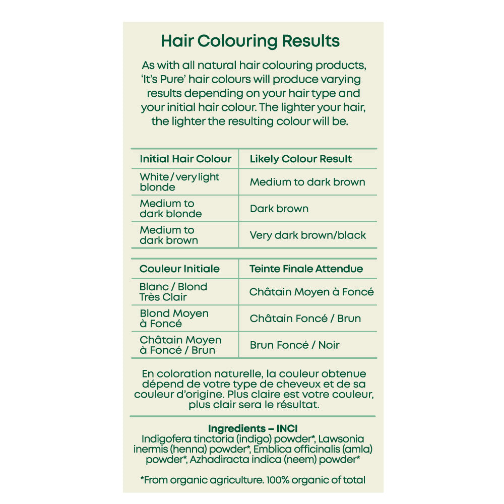 It's Pure Herbal Hair Colour Very Dark Brown 110g