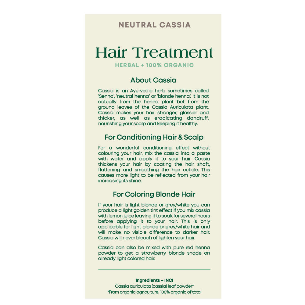 It's Pure Herbal Hair Treatment Neutral Cassia 100g