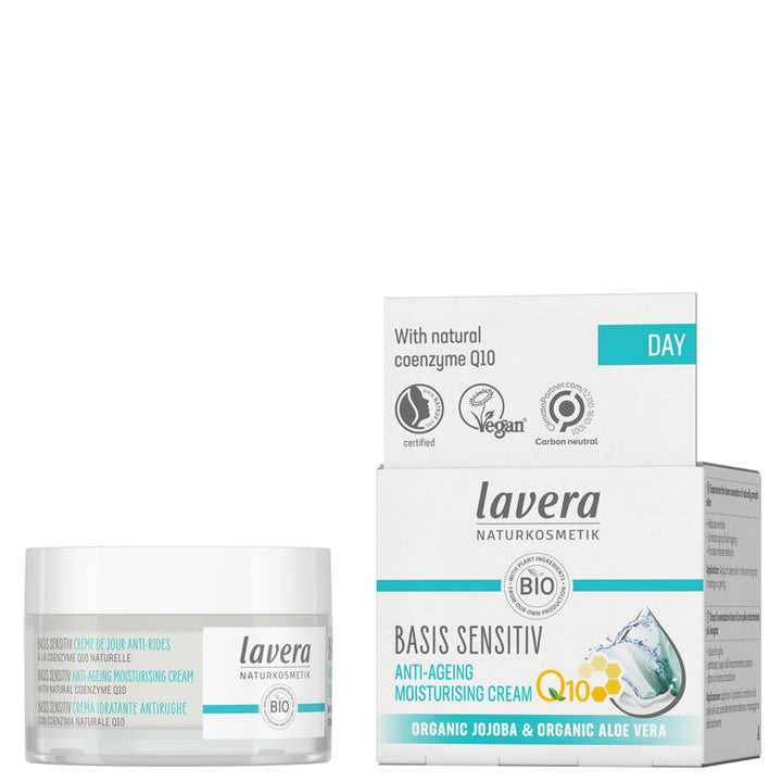 Lavera Basis Sensitiv Anti-Ageing Moisturising Cream Q10 50ml