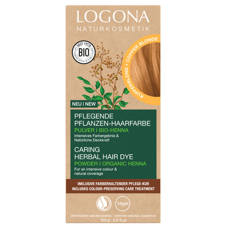 Logona Herbal Hair Dye Powder Copper Blonde 100g