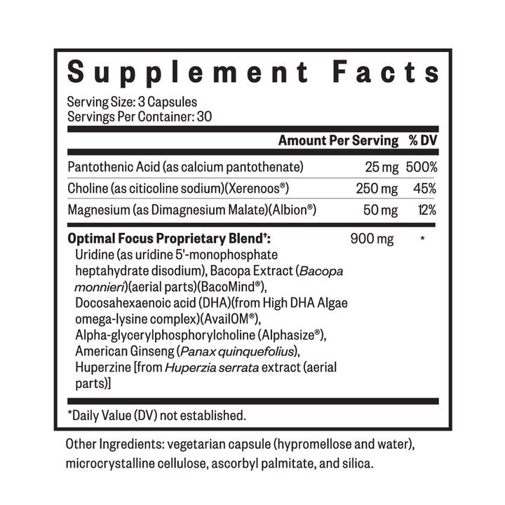Optimal Focus | 90 Capsules