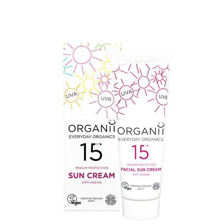 Organii Anti-Ageing Facial Sun Cream SPF15 50ml
