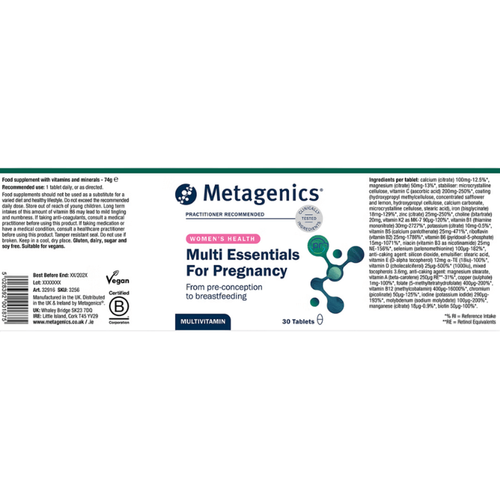 Multi Essentials for Pregnancy | 60 Tablets