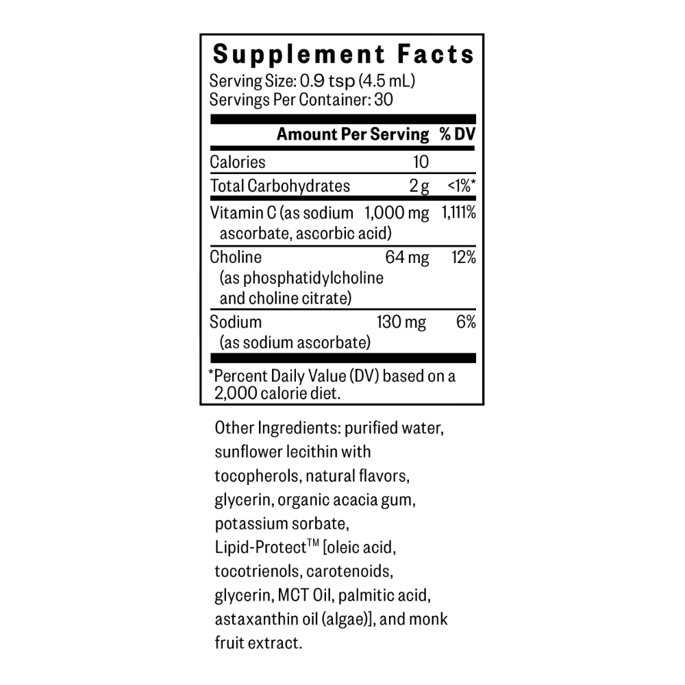 Liposomal Vitamin C (Lemon Zest) - 30 Servings