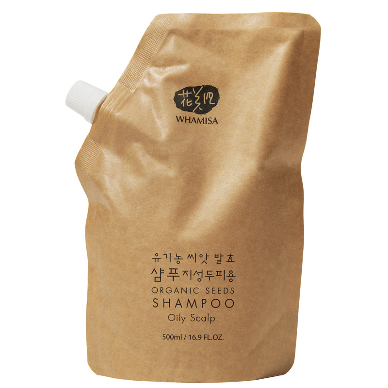 Whamisa Organic Seeds Shampoo Oily Scalp Refill 500ml