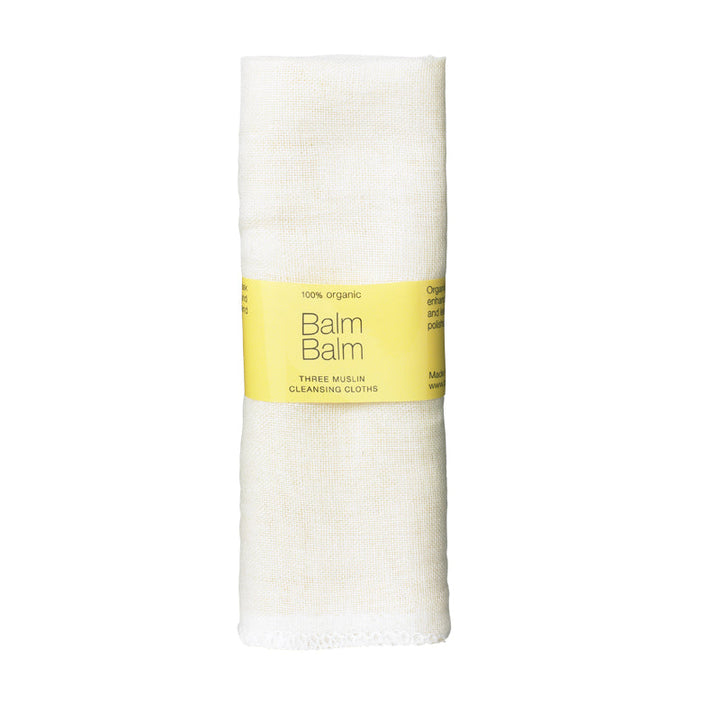 Balm Balm Organic Muslin Face Cloths - Pack of 3