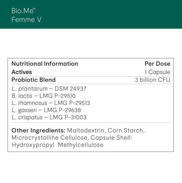 Bio.Me Femme V | 30 Capsules | Invivo Healthcare