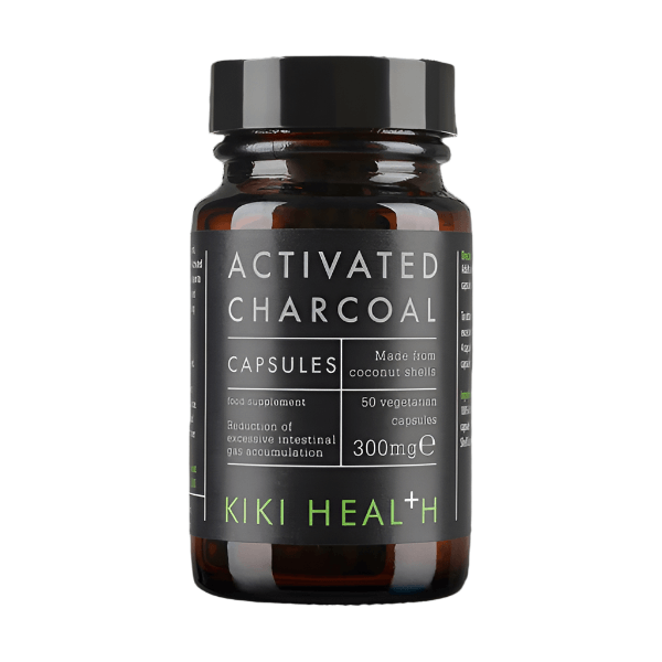 Activated Charcoal | 50 veg capsules | Kiki Health