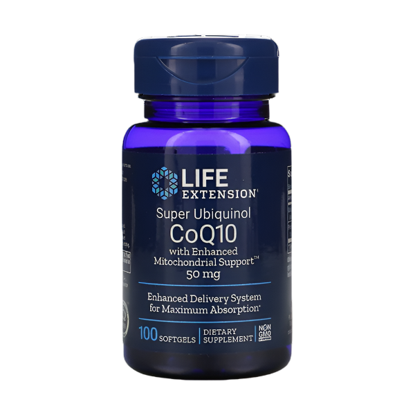 Super Ubiquinol CoQ10 with Enhanced Mitochondrial Support | Life Extension | 50mg