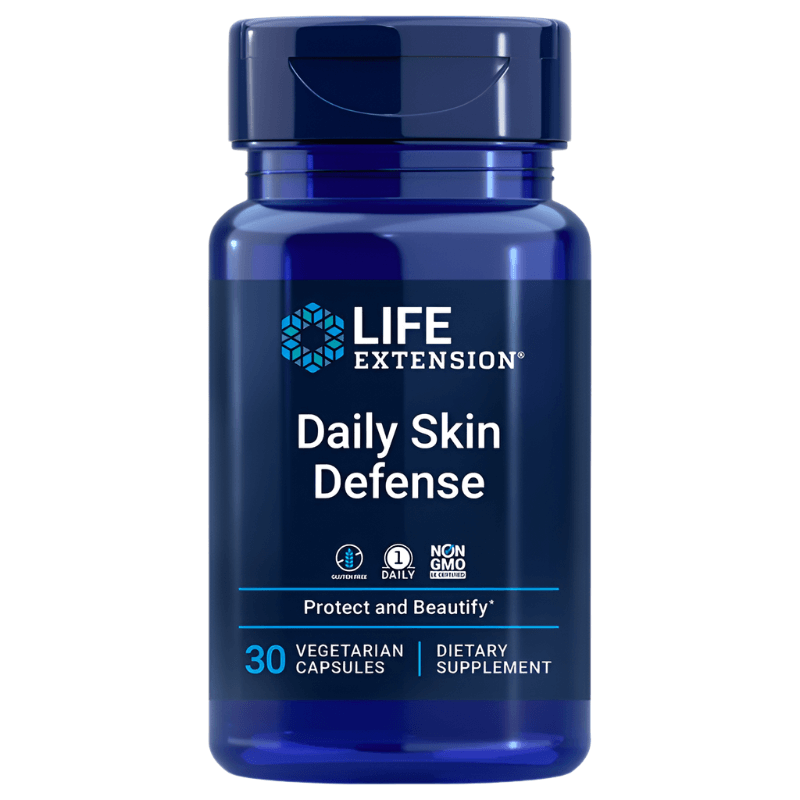 Daily Skin Defense | 30 Veg Caps | Life Extension