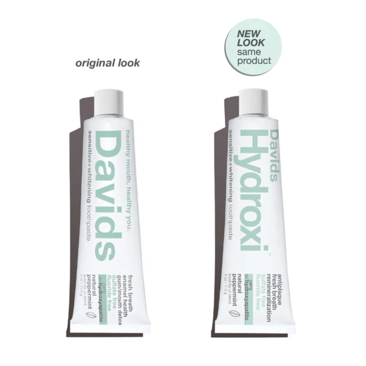Davids Hydroxi™ sensitive + whitening nano hydroxyapatite premium toothpaste / peppermint 113g