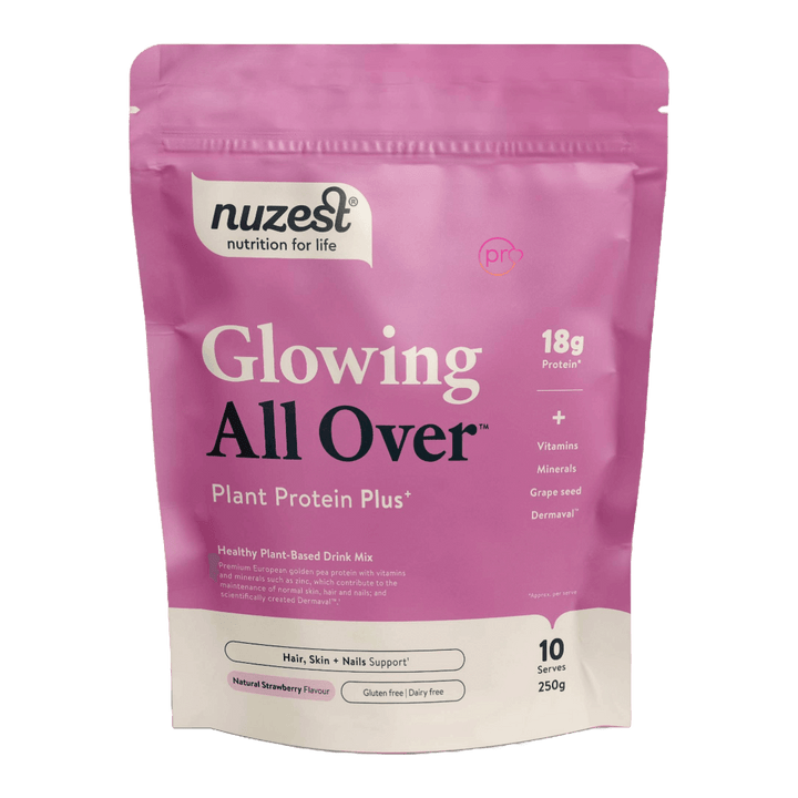 Glowing All Over - Plant Protein Plus - 250g - Natural Strawberry