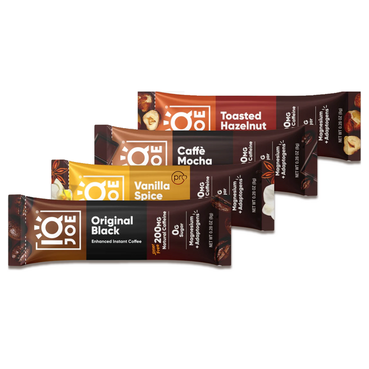 IQJOE Adaptogenic Coffee with Magnesium - 4 Sachet Variety samples
