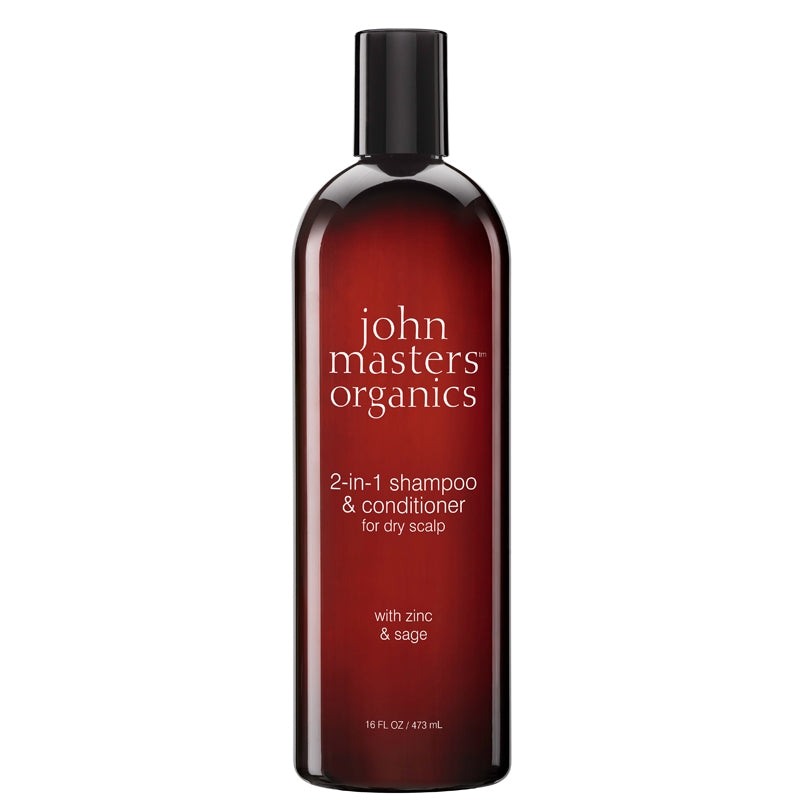 John Masters Organics 2 in 1 Shampoo & Conditioner for Dry Scalp with Zinc & Sage