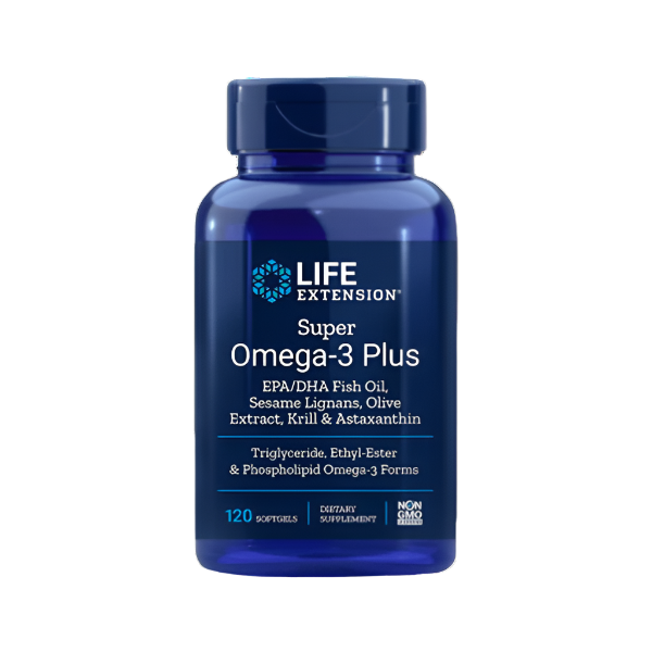 Super Omega-3 Plus EPA/DHA with Sesame Lignans, Olive Extract, Krill & Astaxanthin
