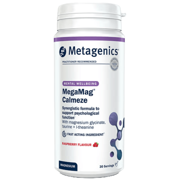 MegaMag Calmeze | Raspberry | 30 Servings | Metagenics