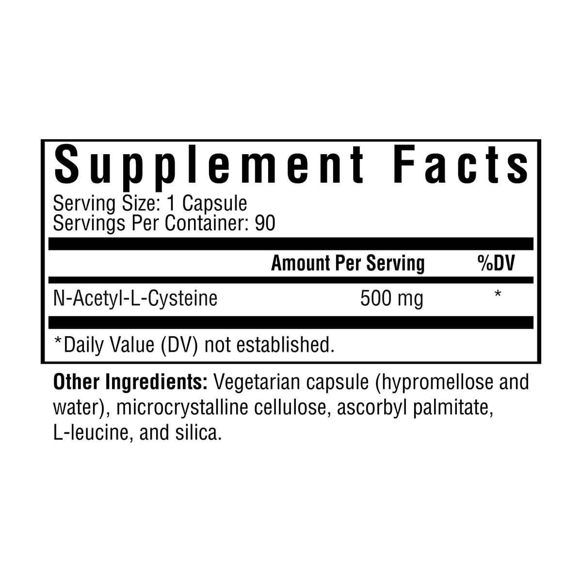 NAC (N-Acetyl-L-Cysteine) - 90 Capsules - Seeking Health