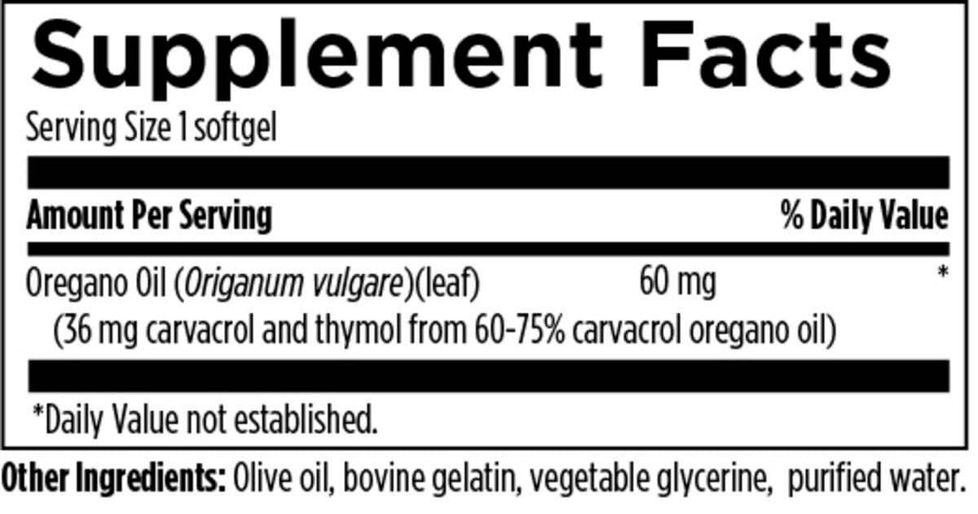 Oil of Oregano | 120 Soft Gels | Designs for Health