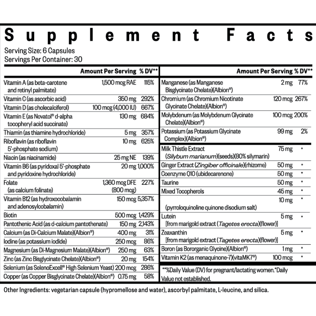 Optimal Prenatal | Methyl Free | 180 Capsules