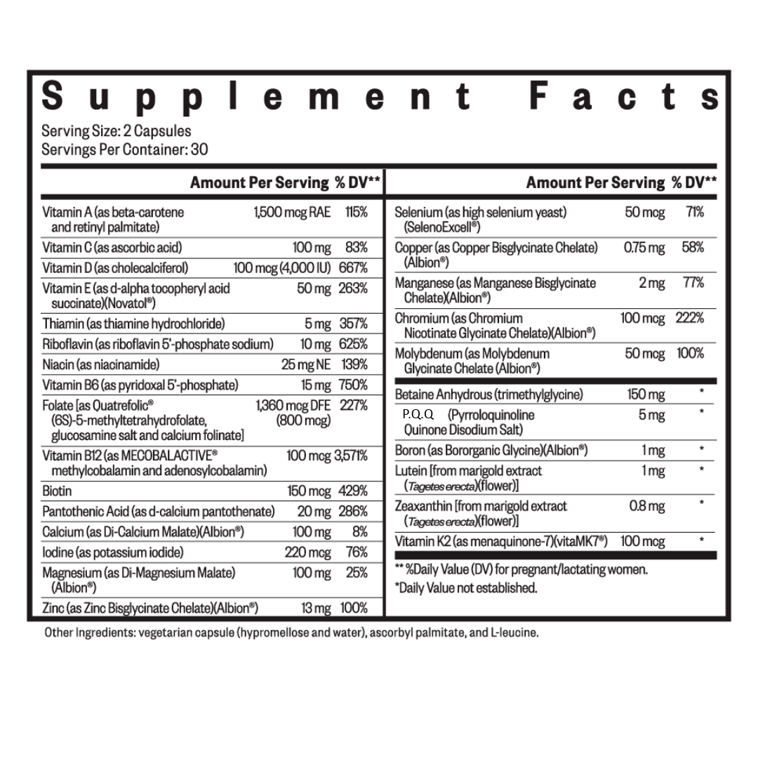 Prenatal Essentials | 60 capsules | Seeking Health
