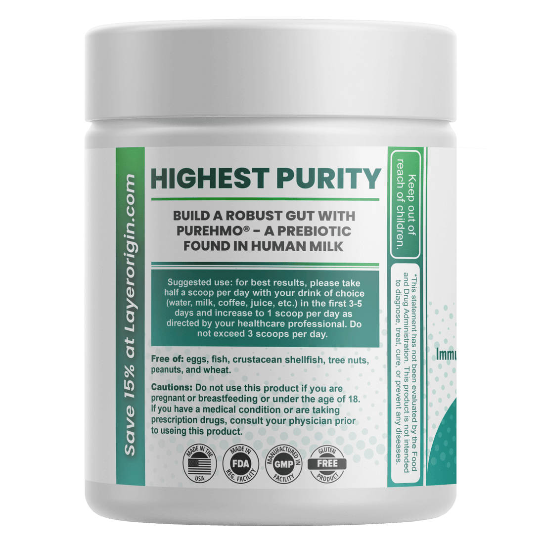 PureHMO® Prebiotic Powder | 87.75g