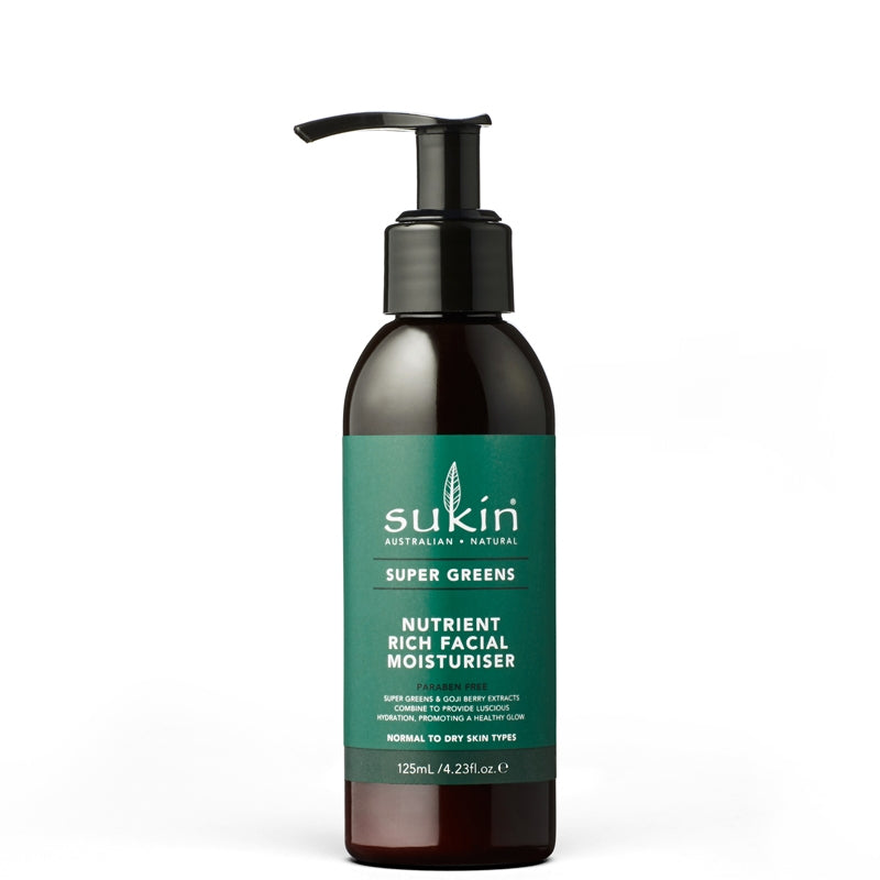 Sukin Super Greens Nutrient Rich Facial Moisturiser 125ml