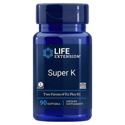 Life Extension Super K Advanced K2 Complex 90 Soft Gels