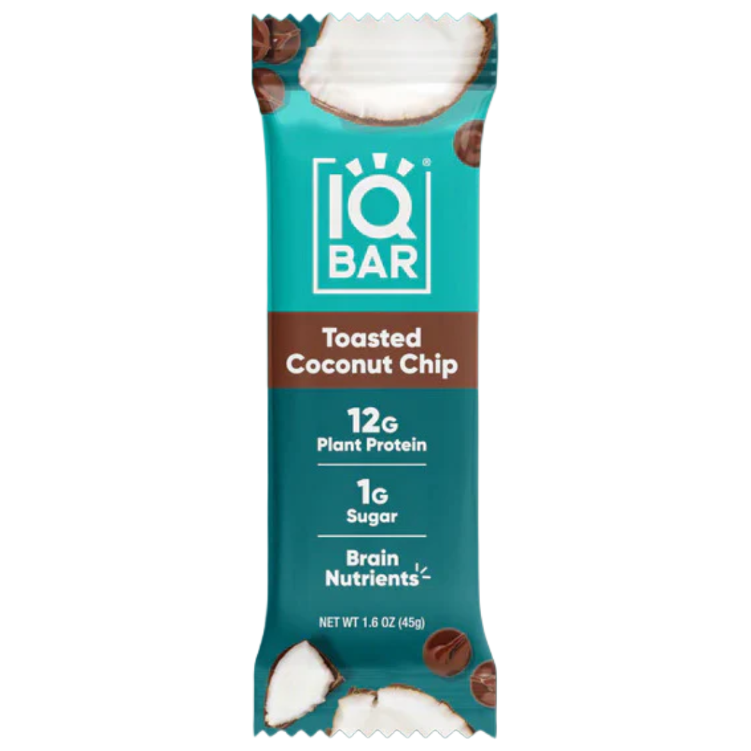 Toasted Coconut Chip | Single Plant Protein Bar | IQBAR