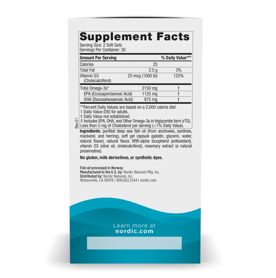 Ultimate Omega 2X with Vitamin D3 | 60 Softgels