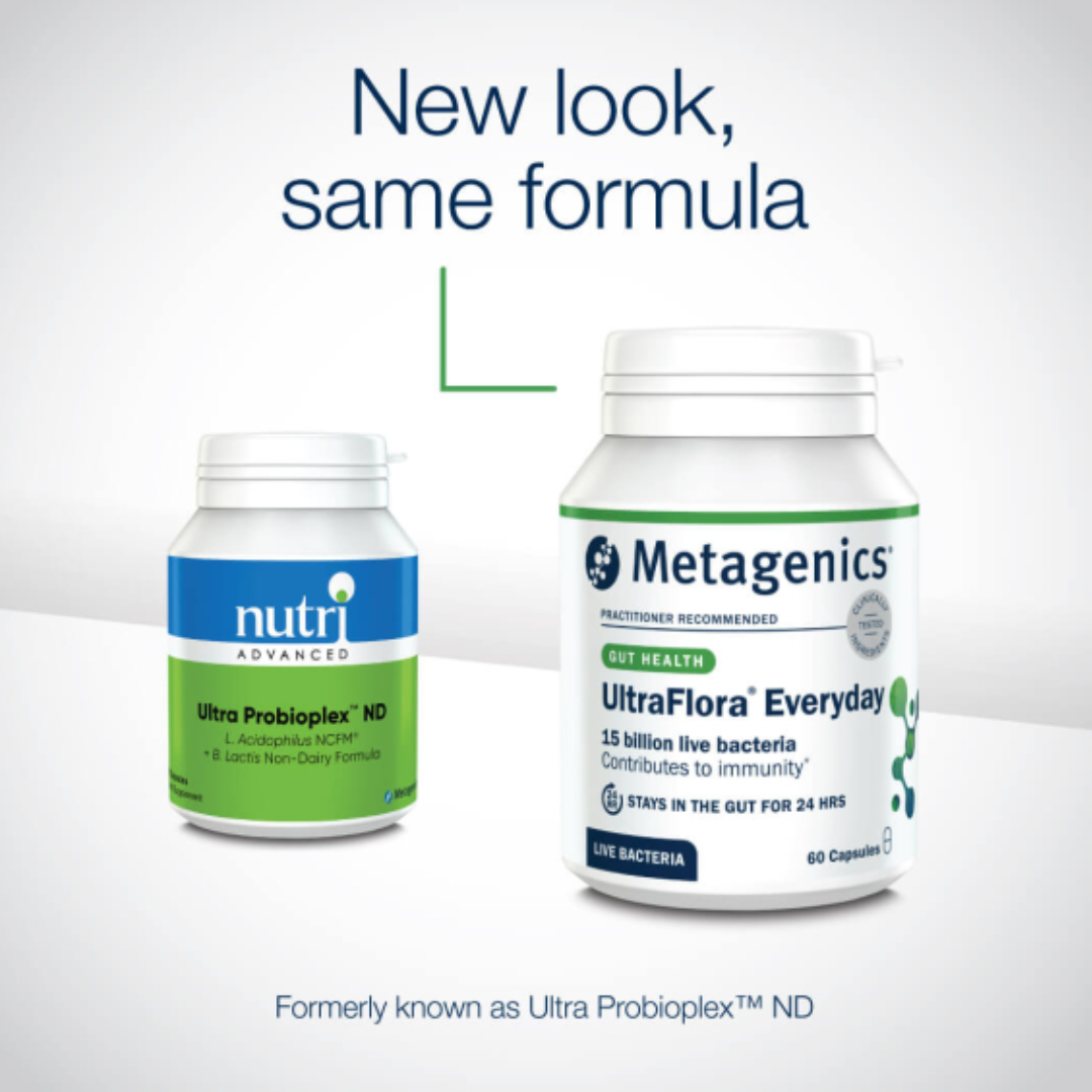 UltraFlora Everyday | Dairy Free Probiotic | 60 Capsules (Prev Ultra Probioplex ND)